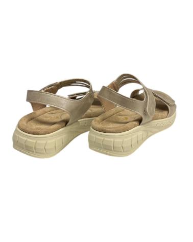 Sandales pour Femme CALZADOMANIA SANDALIA SOFT DOBLE VELCRO BEIG