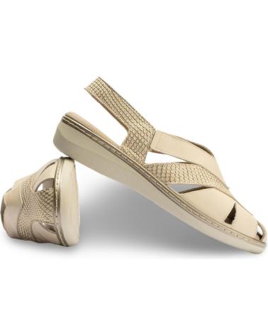 Sandales pour Femme PITILLOS SANDALIA PIEL AMARILLO