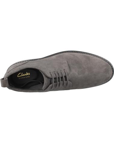 Scarpe per Uomo CLARKS INFORMALES HOMBRE MODELO ALDWIN LACE SDE COLOR GRIS DRKGREY