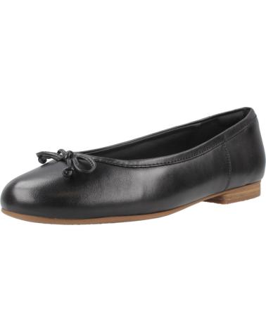 Bailarinas per Donna CLARKS BAILARINAS MUJER MODELO FAWNA LILY LEATHER COLOR NEGRO BLACK