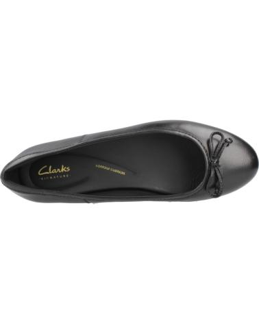 Bailarinas per Donna CLARKS BAILARINAS MUJER MODELO FAWNA LILY LEATHER COLOR NEGRO BLACK