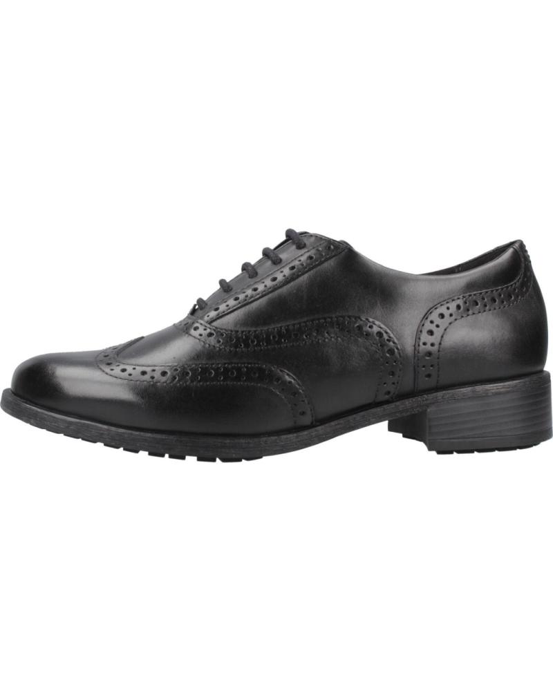 Scarpe per Donna CLARKS BLUCHERS MUJER MODELO HAVISHAM OAK LEATHER COLOR NEGRO BLACK