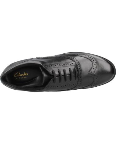 Scarpe per Donna CLARKS BLUCHERS MUJER MODELO HAVISHAM OAK LEATHER COLOR NEGRO BLACK