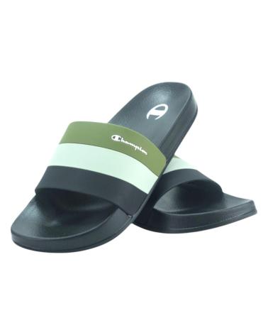Zehansandalen-Madchen-De-Hombre-CHAMPION-CHANCLAS-ALL-AMERICAN-SLIDE-NEGRO-VERDE-S22049-KK004-HOMBRE-MULTICOLOR