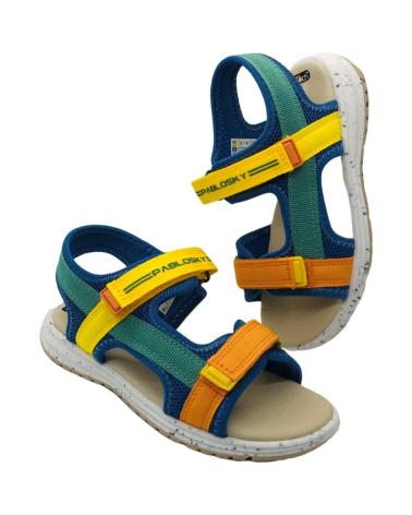 Zapatos de Niño PABLOSKY SANDALIA CONFORT CON VELCROS PARA NINO 981610 COLO JEANS