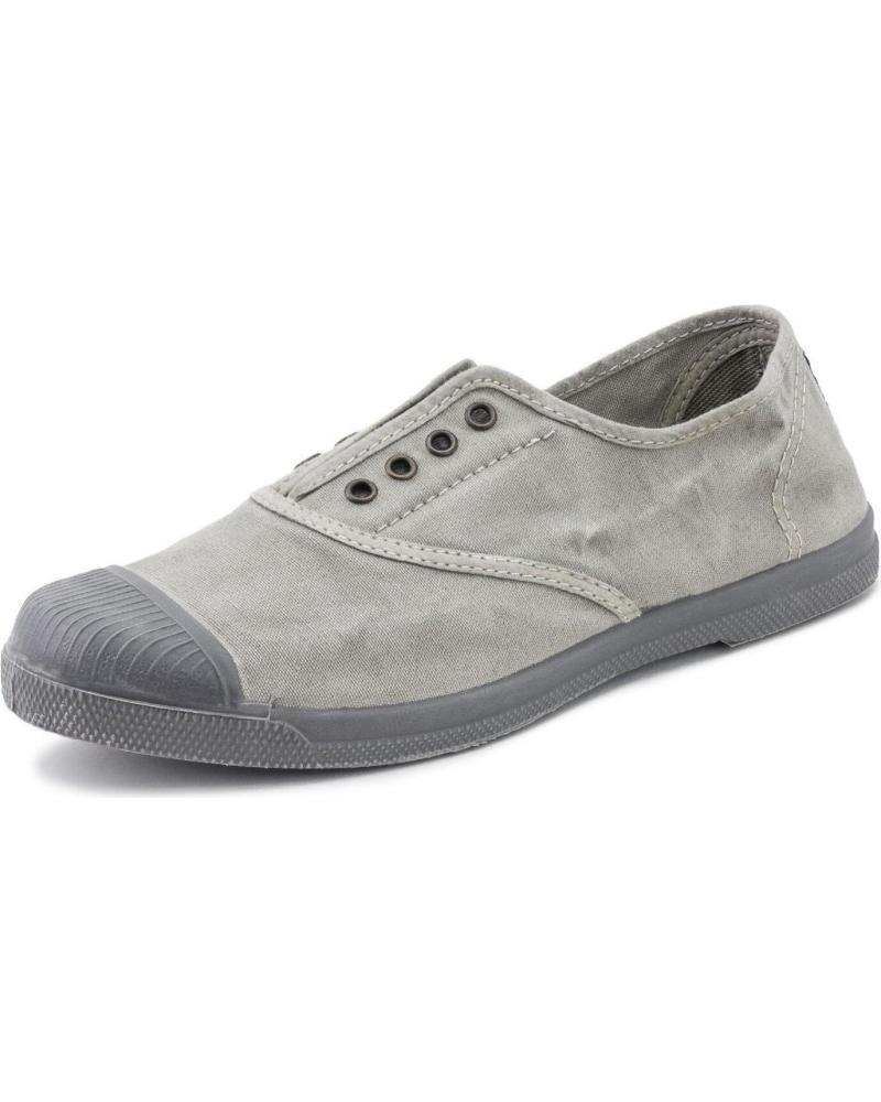 Sneaker für Damen NATURAL WORLD 133E OLD CERRO ZAPATILLA PUNTERA DE GOMA AL TONO - GRIS CLARO