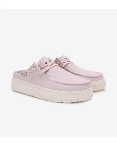 Sapato de vela de Mulher WALK IN PITAS CAPARICA ZUECO DE MUJER DE ALGODON - LILAS