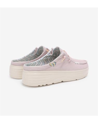 Sapato de vela de Mulher WALK IN PITAS CAPARICA ZUECO DE MUJER DE ALGODON - LILAS