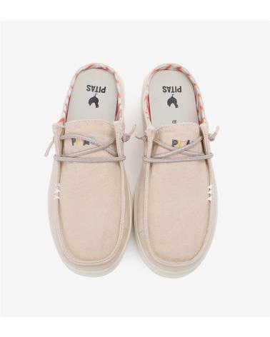 Nauticos-De-Mujer-WALK-IN-PITAS-CAPARICA-ZUECO-DE-MUJER-DE-ALGODON---BEIGE