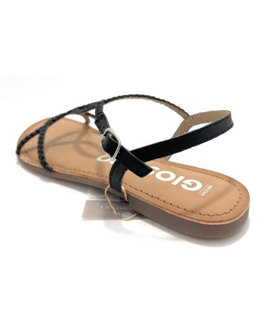 Sandales-De-Mujer-GIOSEPPO-SANDALIAS-PLANAS-TRENZADAS-HEBI-NEGRO