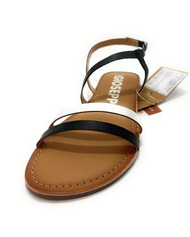 Sandali per Donna GIOSEPPO SANDALIA PLANA COGIDA HEBILLA NEGRO