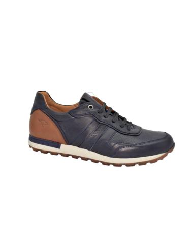 Man Trainers KANGAROOS DEPORTIVO PIEL MARINO-CUERO AZUL