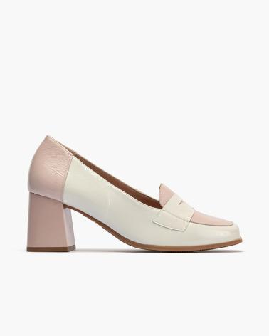 Mocassins pour Femme PITILLOS MOCASIN CHAROL BICOLOR BEIGE