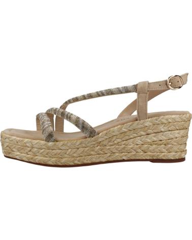 Woman Sandals ALMA EN PENA SANDALIA CUNA MEDIA CON DETALLES BRILLANTES SUEDE SAND