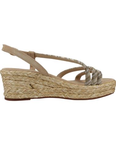 Woman Sandals ALMA EN PENA SANDALIA CUNA MEDIA CON DETALLES BRILLANTES SUEDE SAND
