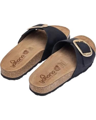 Sandales pour Femme YOKONO JERBA-114 PIEL NEGRA NEGRO