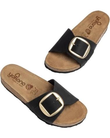 Sandales pour Femme YOKONO JERBA-114 PIEL NEGRA NEGRO