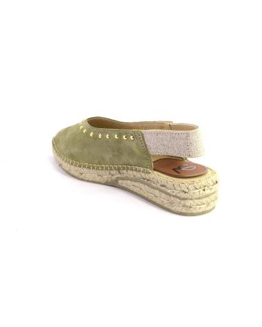 Sapatos de Mulher SALVI 132-016T ALPARGATAS DE MUJER ANTE SERRAJE KAKI
