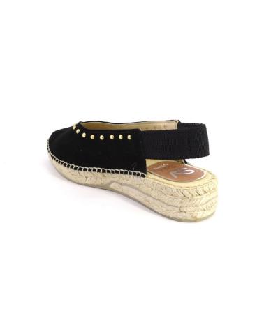 Chaussures pour Femme SALVI 132-016T ALPARGATAS DE MUJER ANTE SERRAJE NEGRO