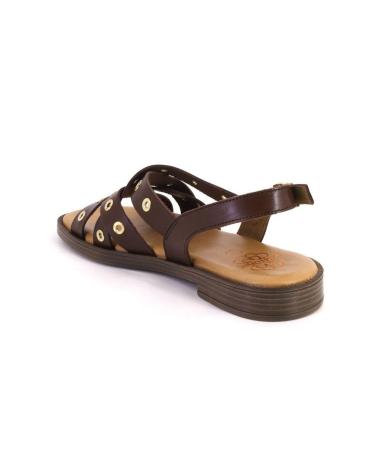 Sandalen für Damen PORRONET 3125 SANDALIAS DE MUJER PIEL MARRON