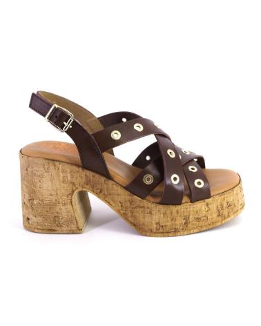Sandalias de Mujer PORRONET 3179 SANDALIAS DE MUJER PIEL MARRON
