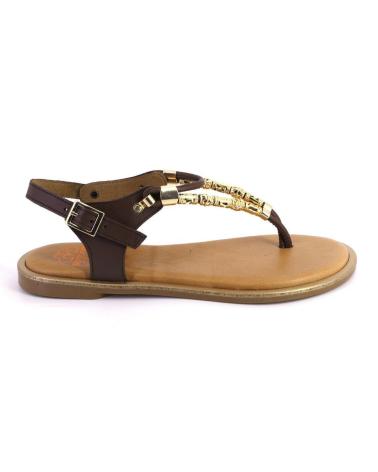 Sandalen für Damen PORRONET 3112 SANDALIAS DE MUJER PIEL MARRON