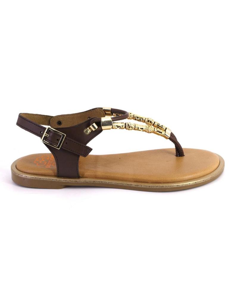 Sandalen für Damen PORRONET 3112 SANDALIAS DE MUJER PIEL MARRON