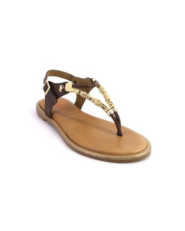 Sandalen für Damen PORRONET 3112 SANDALIAS DE MUJER PIEL MARRON