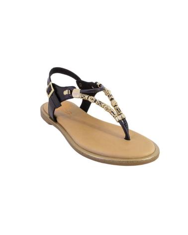Sandalen für Damen PORRONET 3112 SANDALIAS DE MUJER PIEL NEGRO