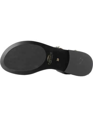 CARYATIS SANDALIAS PLANAS CON CADENA DECORATIVA MODELO 622609C BLCKGLD