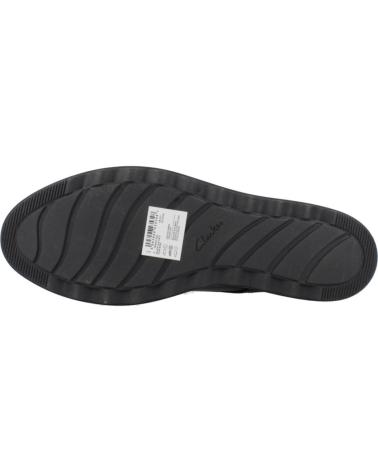 CLARKS BLUCHERS SHARON RAE IN PELLE NERA DA DONNA BLACK