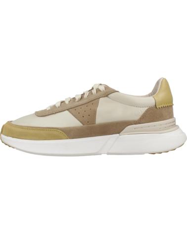 CLARKS SAPATILHAS CRAFT PACE HOMEM BEGE MARROM OAKWOOD