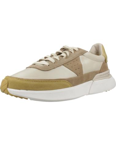 CLARKS CRAFT PACE MEN'S BEIGE BROWN SNEAKERS OAKWOOD