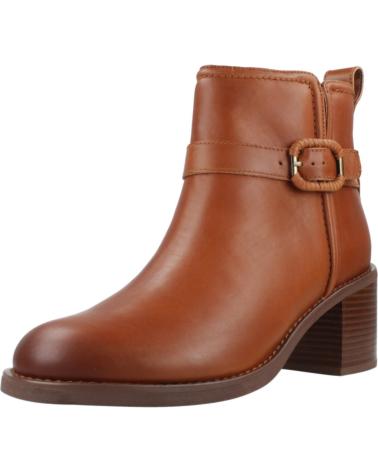 STIVALETTI CLARKS CHAMBERLY TRIM IN PELLE MARRONE MIDTAN MIDTAN