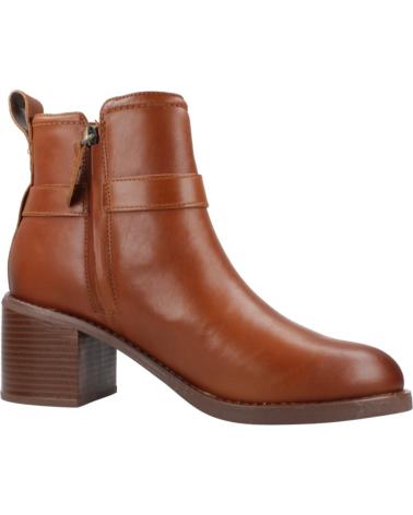 STIVALETTI CLARKS CHAMBERLY TRIM IN PELLE MARRONE MIDTAN MIDTAN