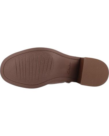 STIVALETTI CLARKS CHAMBERLY TRIM IN PELLE MARRONE MIDTAN MIDTAN