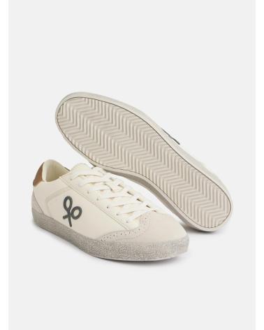 Deportivas de Hombre SILBON ZAPATILLA DESGASTADA BLANCA BLANCO
