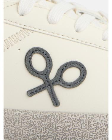 Deportivas de Hombre SILBON ZAPATILLA DESGASTADA BLANCA BLANCO