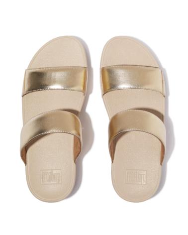 Sandálias de Mulher FITFLOP LULU LEATHER SLIDES PLATINO
