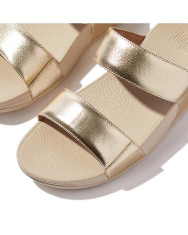 Sandálias de Mulher FITFLOP LULU LEATHER SLIDES PLATINO