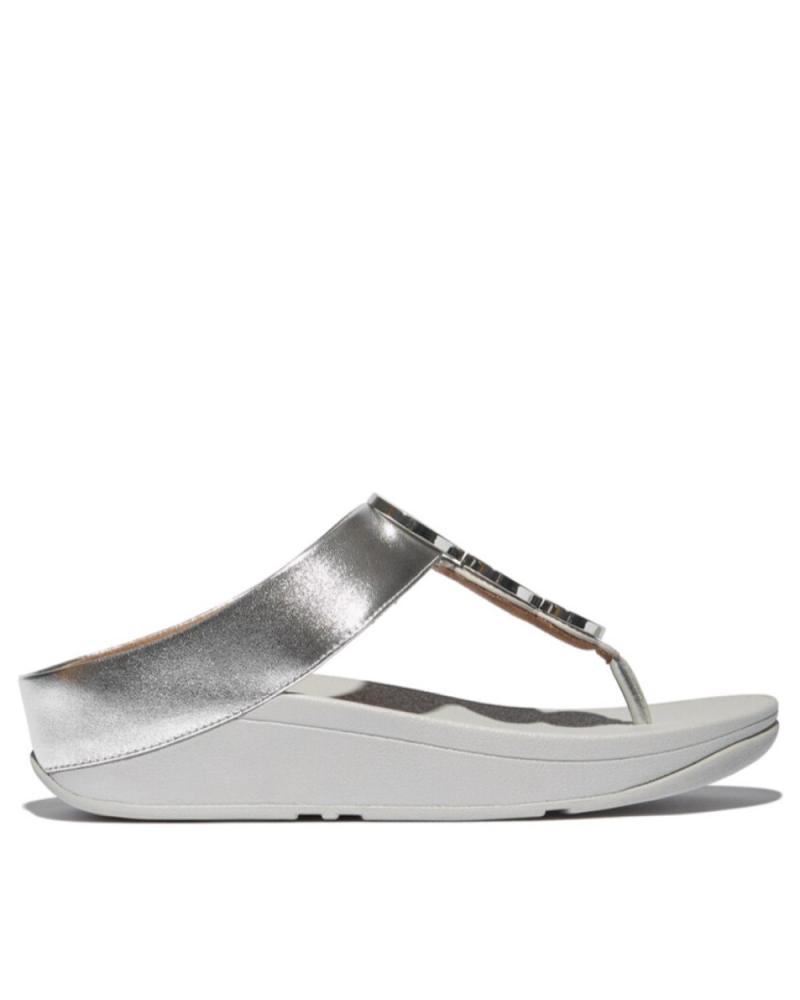 Sandálias de Mulher FITFLOP FINO RESIN-HOOP TOE-POST PLATA