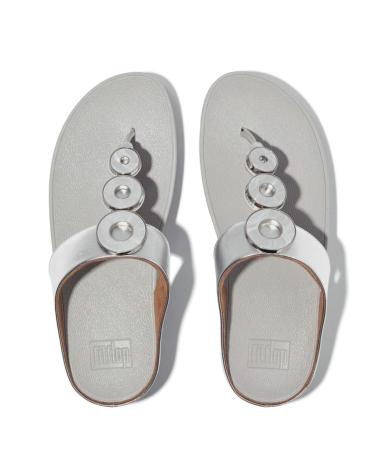 Sandálias de Mulher FITFLOP FINO RESIN-HOOP TOE-POST PLATA