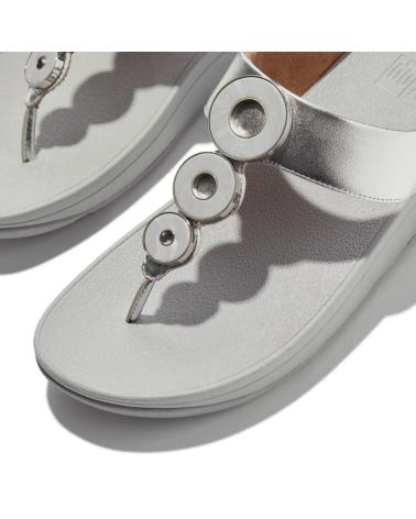 Sandálias de Mulher FITFLOP FINO RESIN-HOOP TOE-POST PLATA