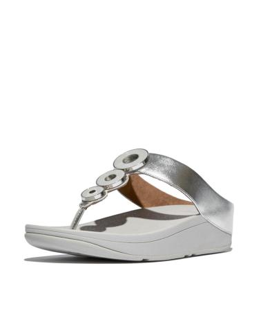Sandálias de Mulher FITFLOP FINO RESIN-HOOP TOE-POST PLATA