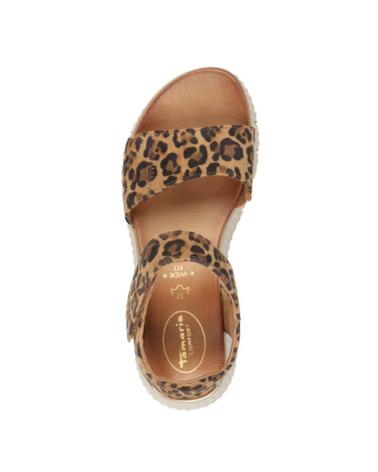 Sandalias de Mujer TAMARIS 88720 PIEL LEOPARD BEIG