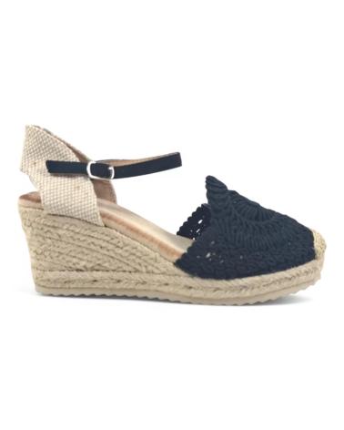 Sandalias de Mujer TIMBOS SANDALIA CUNA ESPARTO MUJER 131297 NEGRO