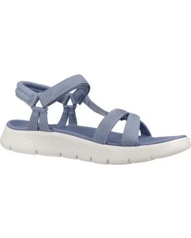 SKECHERS SANDALIAS 141451BLU EN AZUL PARA MUJER BLUE TEXTILE