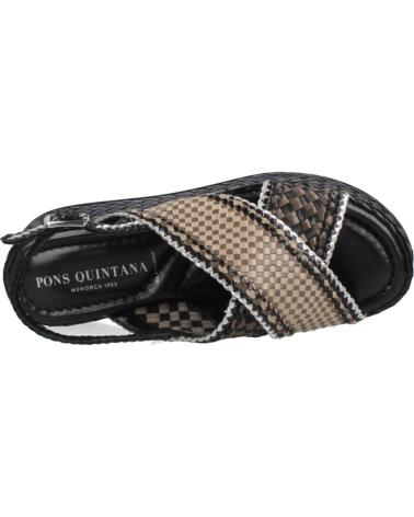Sandali per Donna PONS QUINTANA SANDALIAS MUJER MODELO MAUI COLOR NEGRO V226