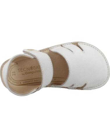 Sandalen für Mädchen CONGUITOS SANDALIAS NINA TECNOBABY MODELO TESH510003 COLOR BLANCO WHIT WHITE