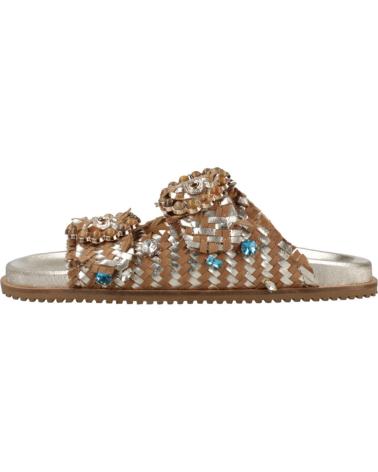 Sandalias-De-Mujer-BEFREE-SANDALIAS-MUJER-MODELO-MIRROR-4032-COLOR-MARRON-PLATINO